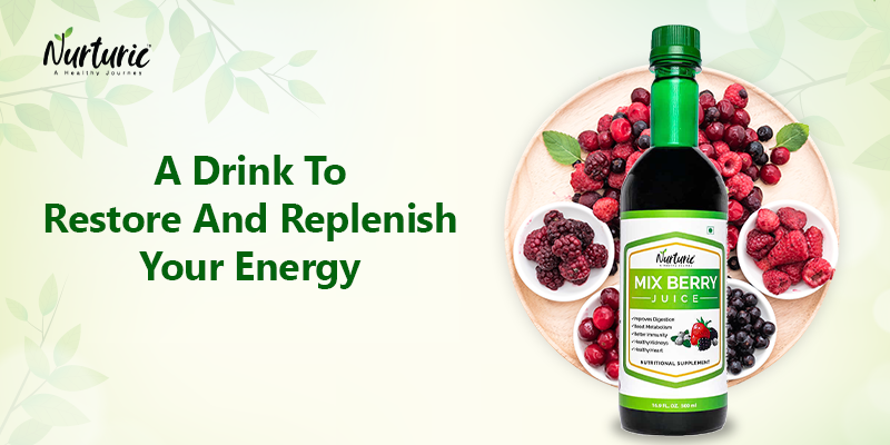 How can mixing berry juice boost your energy levels?