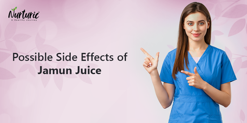 What are the possible side effects of jamun juice?