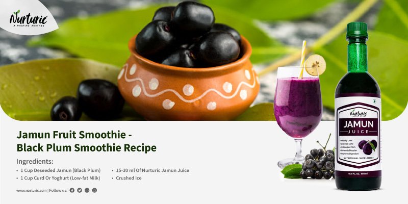 How to prepare black plum smoothie recipe
