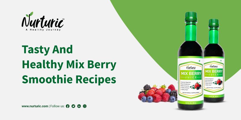 Healthy recipes of mix berry smoothie