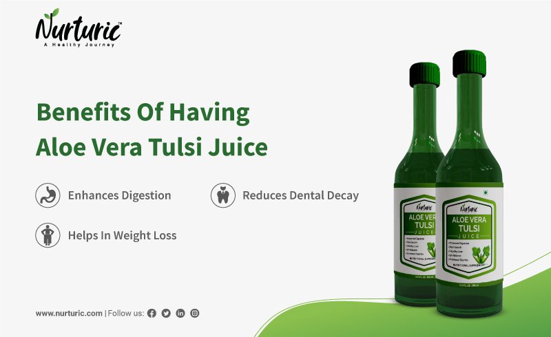 What are the uses of aloe vera tulsi juice